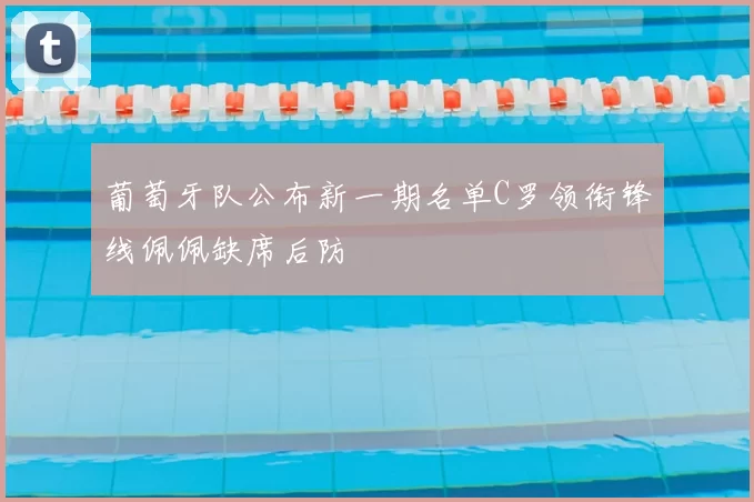 葡萄牙队公布新一期名单C罗领衔锋线佩佩缺席后防